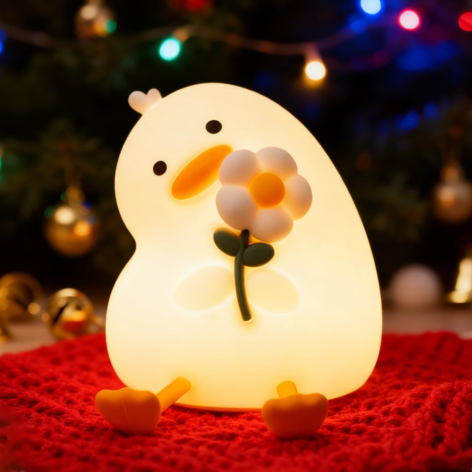 Bubbleimage night light duck flower: gentle glow for a calming bedtime routine.