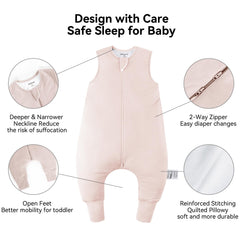 BubblePanda 2-way zipper enables midnight diaper changes with minimal disruption.