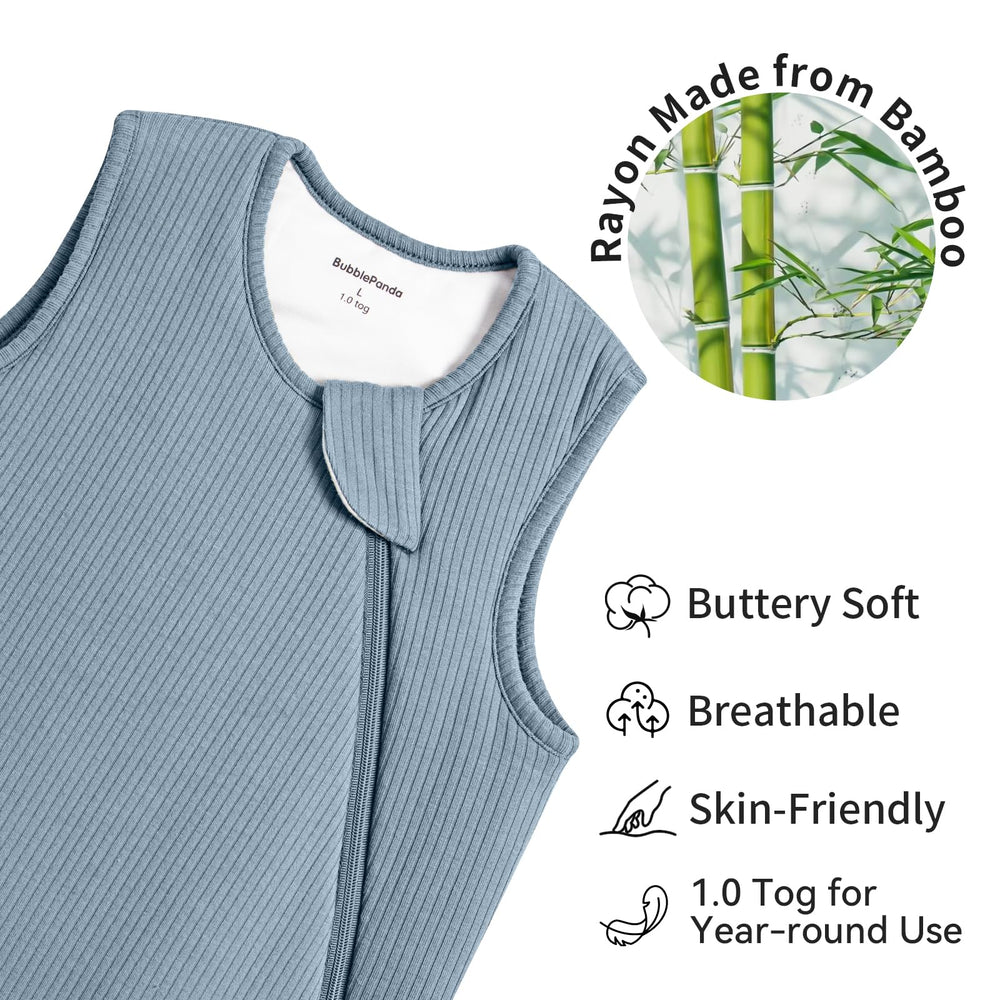 BubblePanda 2-way zipper sleep sack enables easy night-time diaper changes