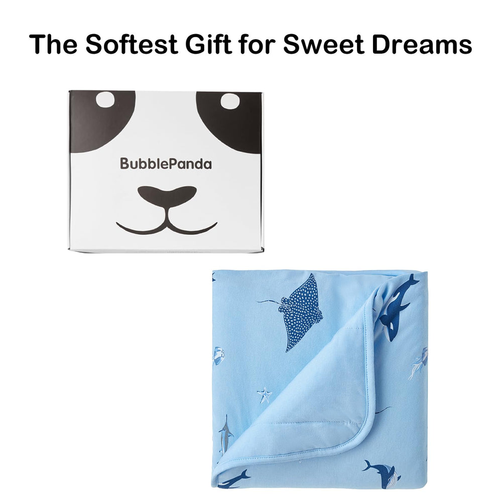 BubblePanda bamboo blanket is machine washable for easy care and longevity.