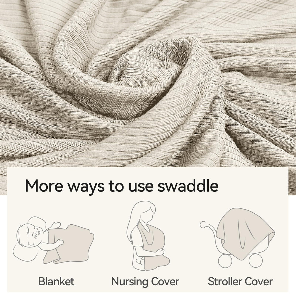 BubblePanda bamboo blanket used as nursing cover offers lightweight privacy and versatility.