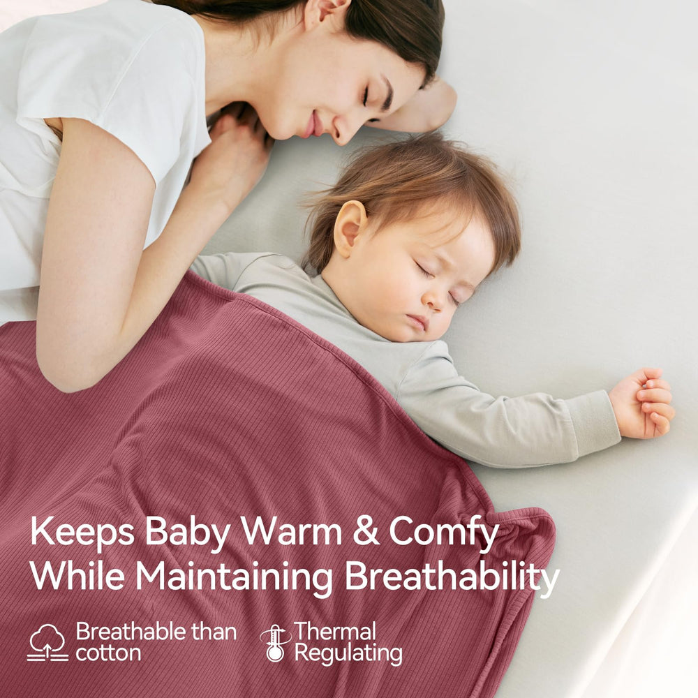BubblePanda bamboo blanket swaddle-use ready for cozy secure wrap