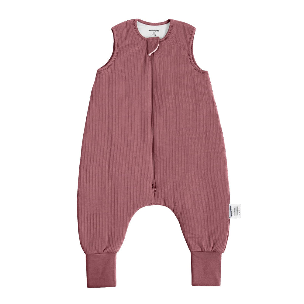 BubblePanda bamboo sleep sack front view—breathable comfort for toddlers.