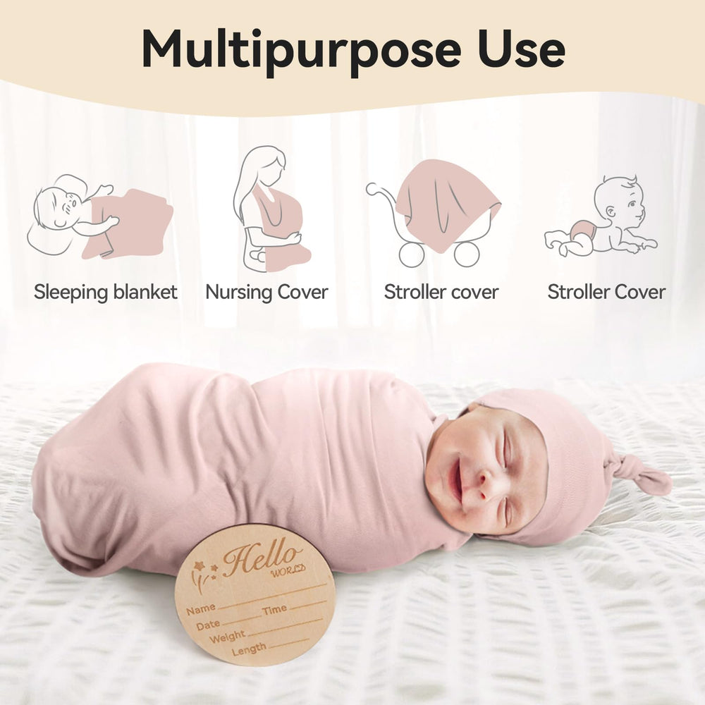 BubblePanda birth announcement card included for keepsake moments
