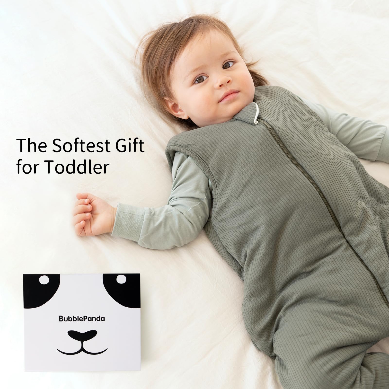 BubblePanda machine-washable sleep sack stays soft after low-heat drying