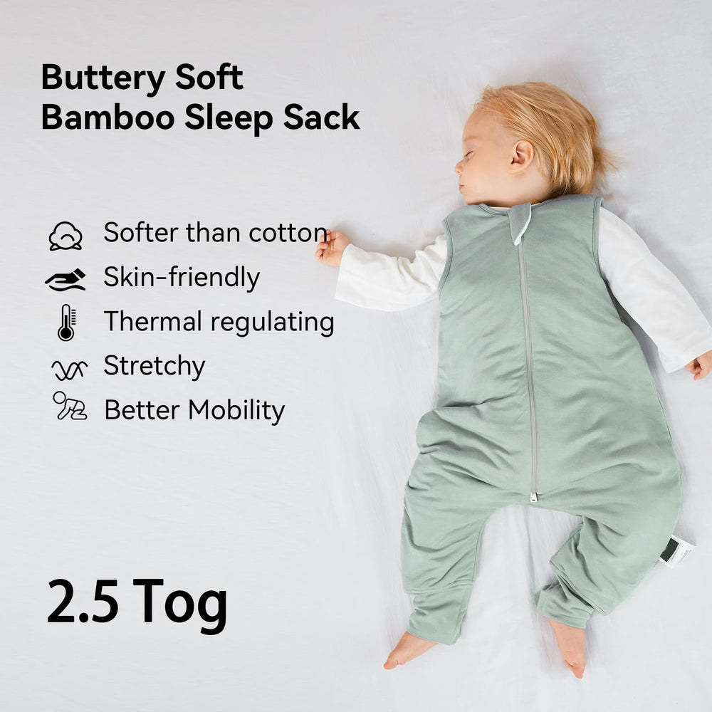 BubblePanda rayon-bamboo 2way zip enables easy midnight diaper changes