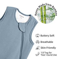 BubblePanda rayon bamboo fabric closeup shows soft texture and breathability for comfortable nights.