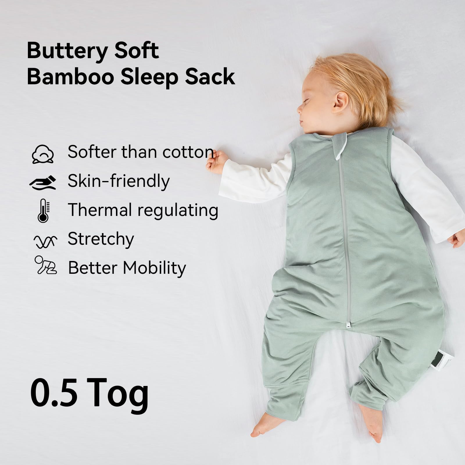BubblePanda rayon bamboo softness close-up highlights breathable fibers