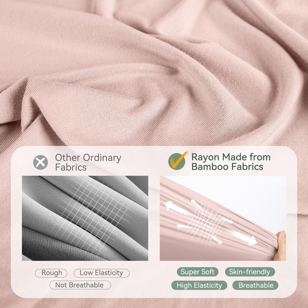 BubblePanda newborn swaddle blanket stretched for easy swaddling and breathability