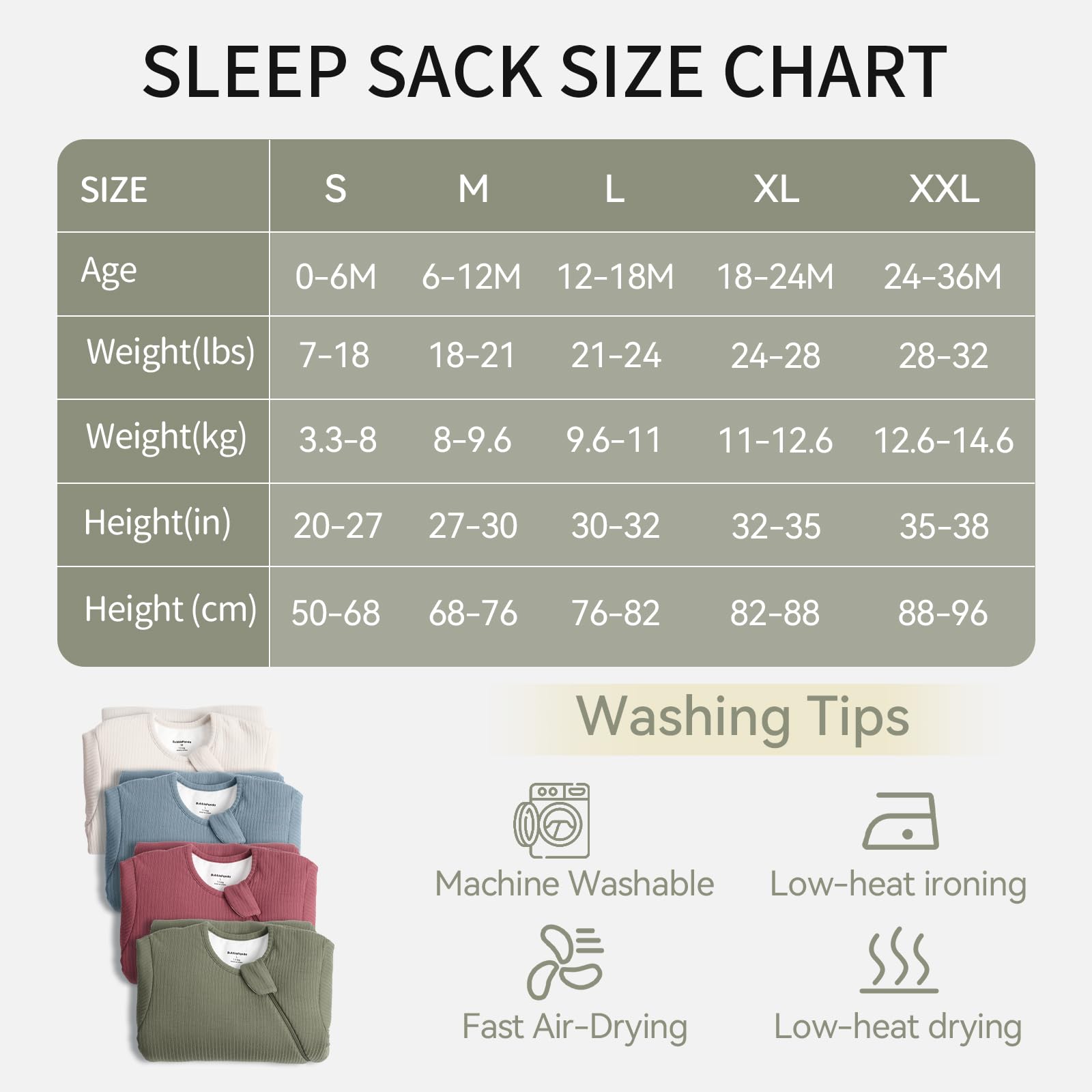 BubblePanda sleep sack 2-way zipper close-up — convenient midnight diaper changes.