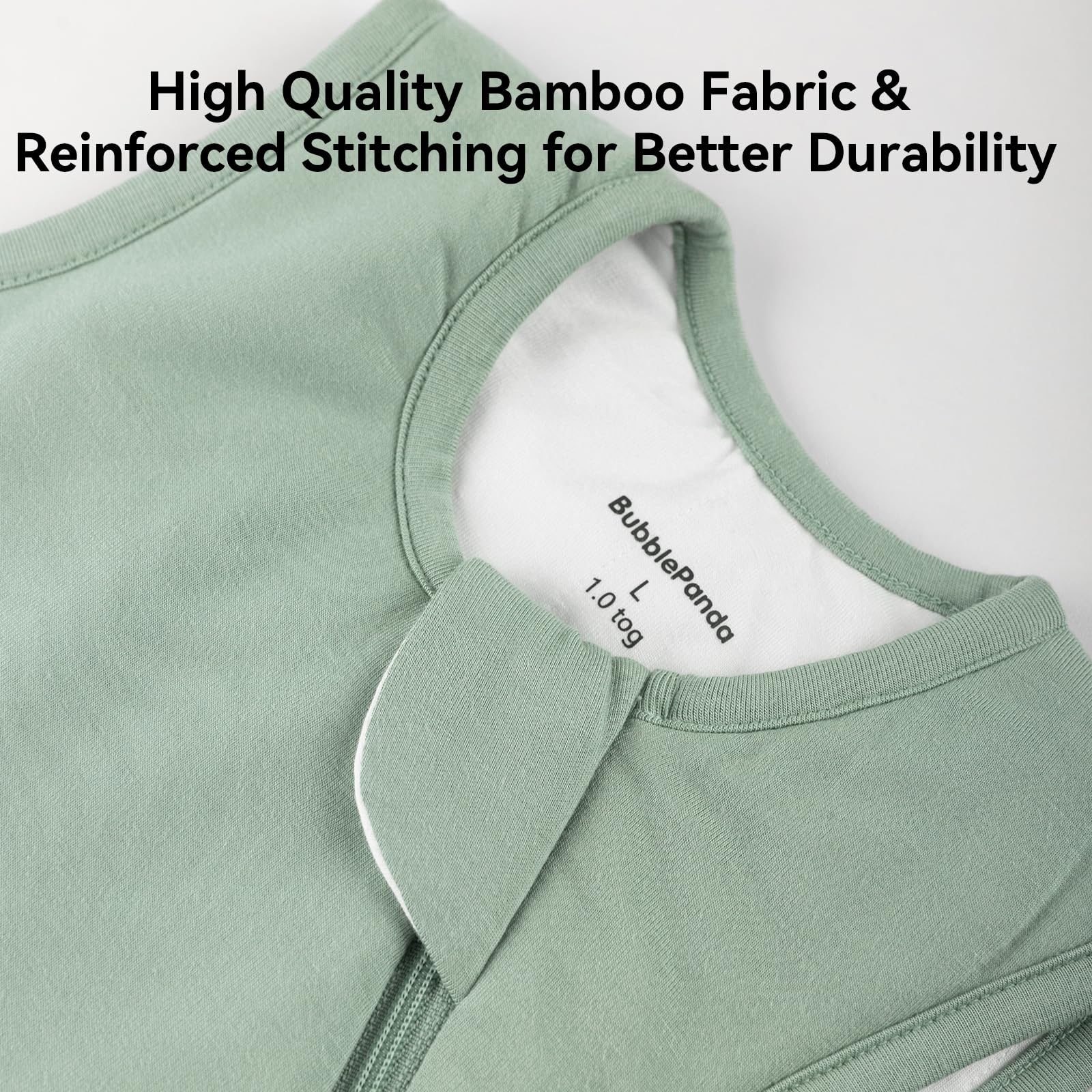 BubblePanda rayon sleep sack bed setup demonstrates universal unisex design for cozy nights.