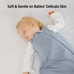 BubblePanda sleep sack safe-neckline emphasizes snug opening to reduce fabric exposure.