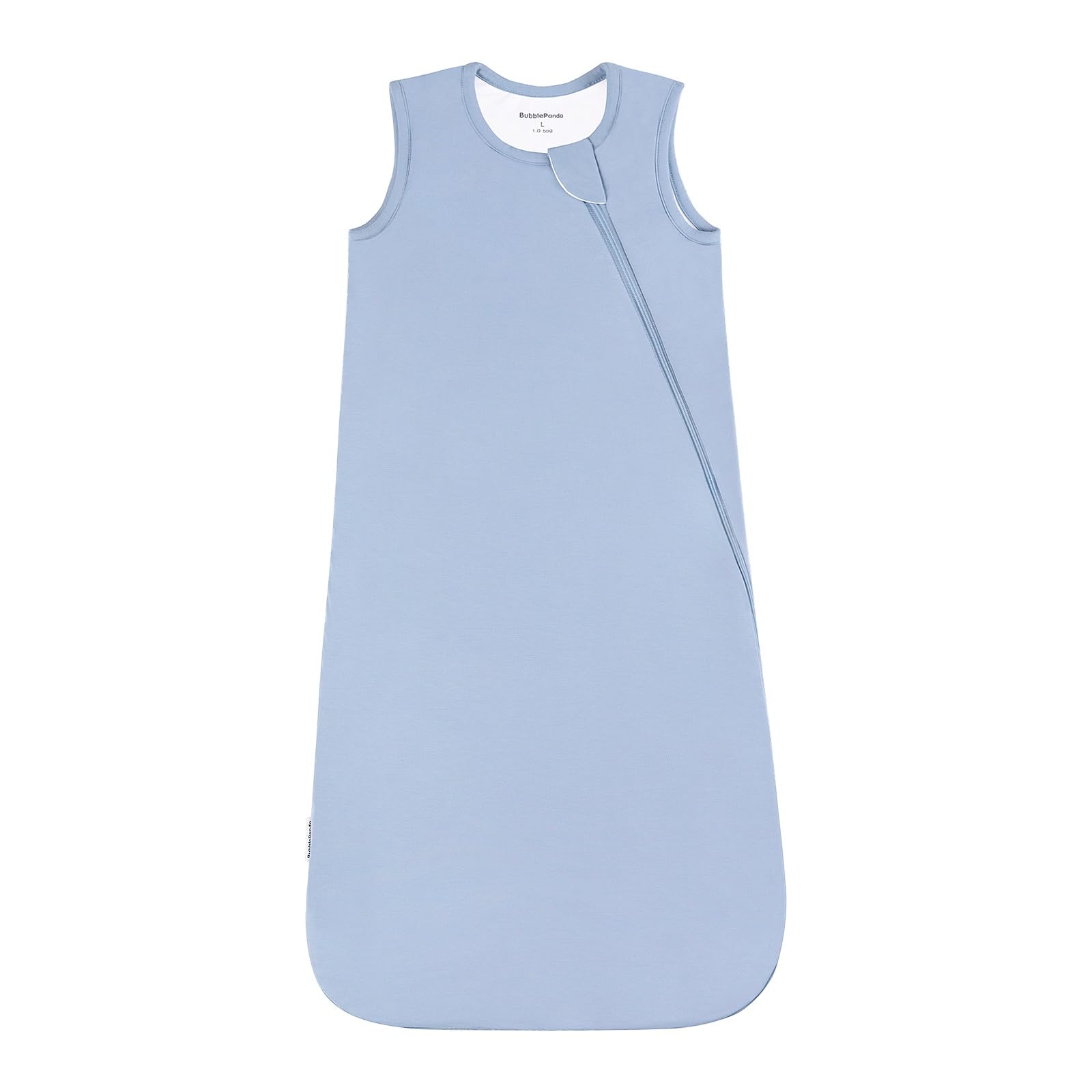 BubblePanda rayon sleep sack in soft-baby-skin focus demonstrates gentle, breathable comfort for naps.