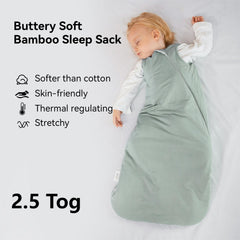 BubblePanda rayon sleep sack zipper closeup demonstrates safe 2-way zipper for easy night changes.