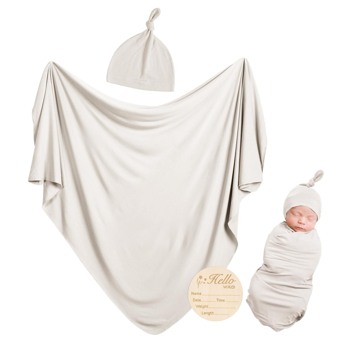 BubblePanda rayon swaddle bamboo softness showcases buttery comfort for sensitive newborn skin.