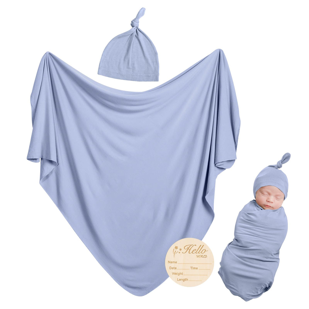 BubblePanda rayon swaddle blanket close-up softness for newborn comfort