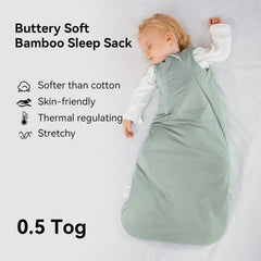 BubblePanda sleep sack with 2-way zipper demonstrates easy midnight diaper changes.