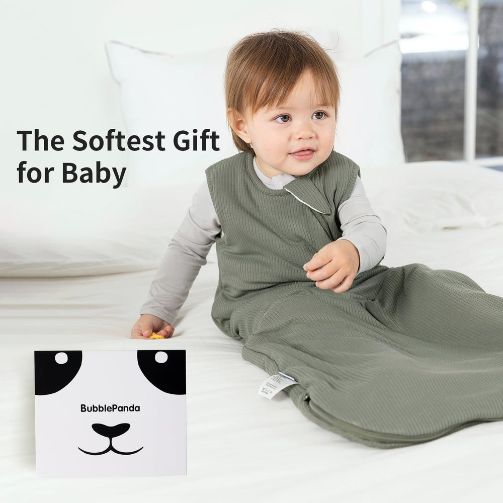 BubblePanda sleep sack care tag reminds easy washing and maintenance.