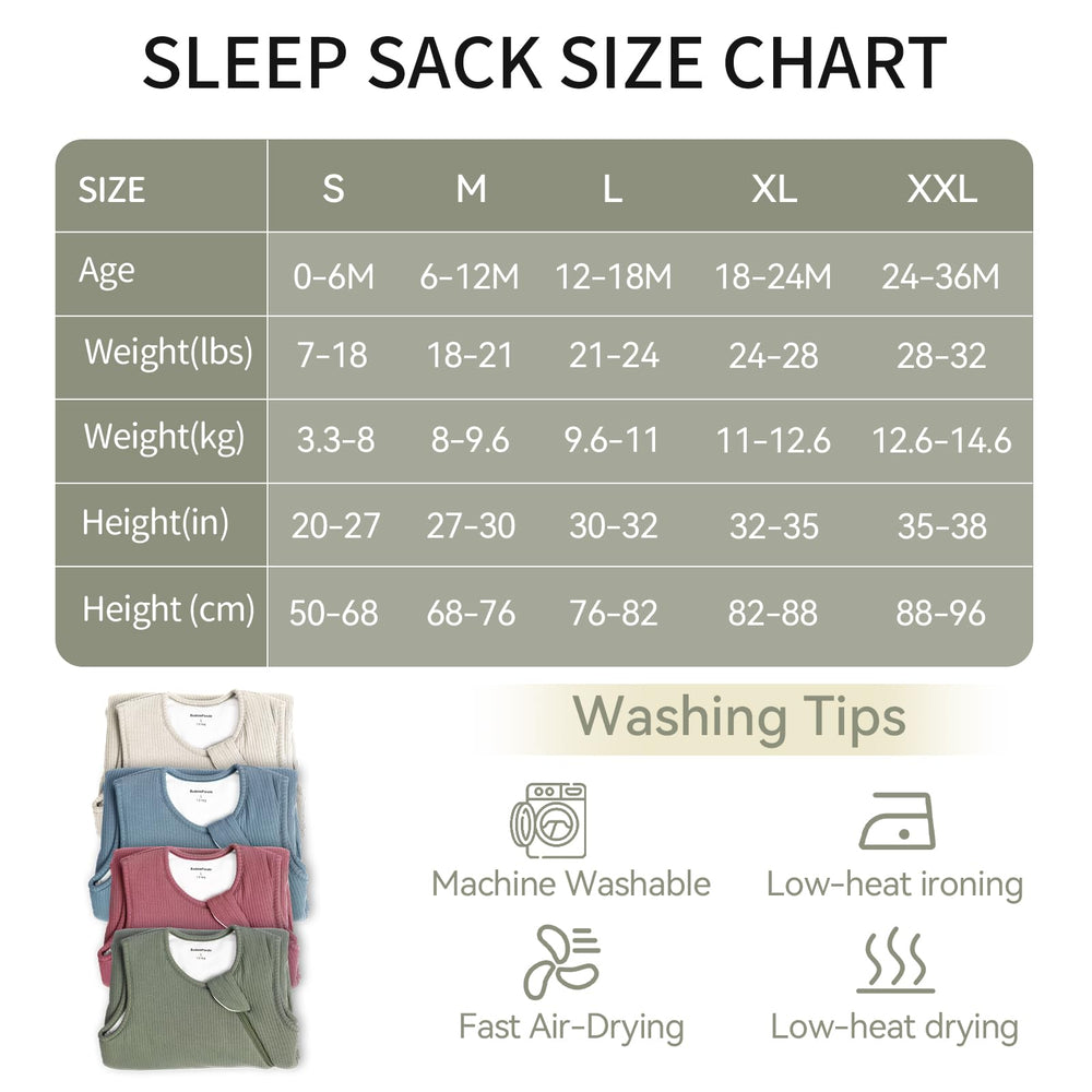 BubblePanda sleep sack machine washable and quick-dry fabric for busy families