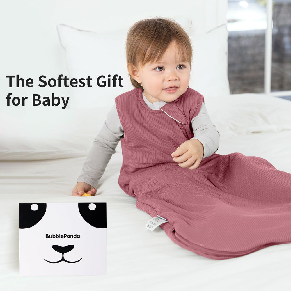 BubblePanda sleep sack breathable fabric supports all-night wear