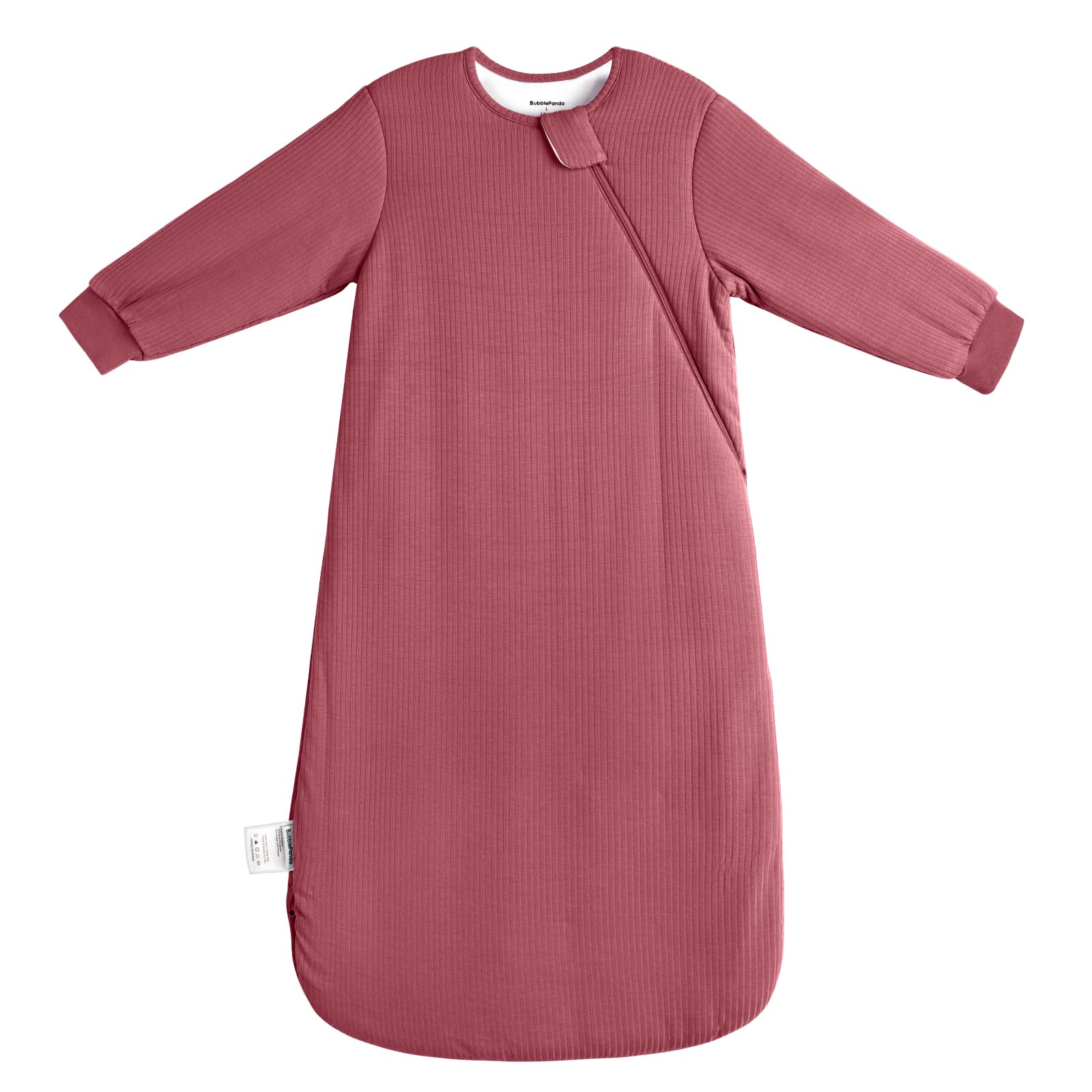 BubblePanda sleep sack fabric closeup highlights ultra-soft bamboo rayon for gentle, breathable comfort.