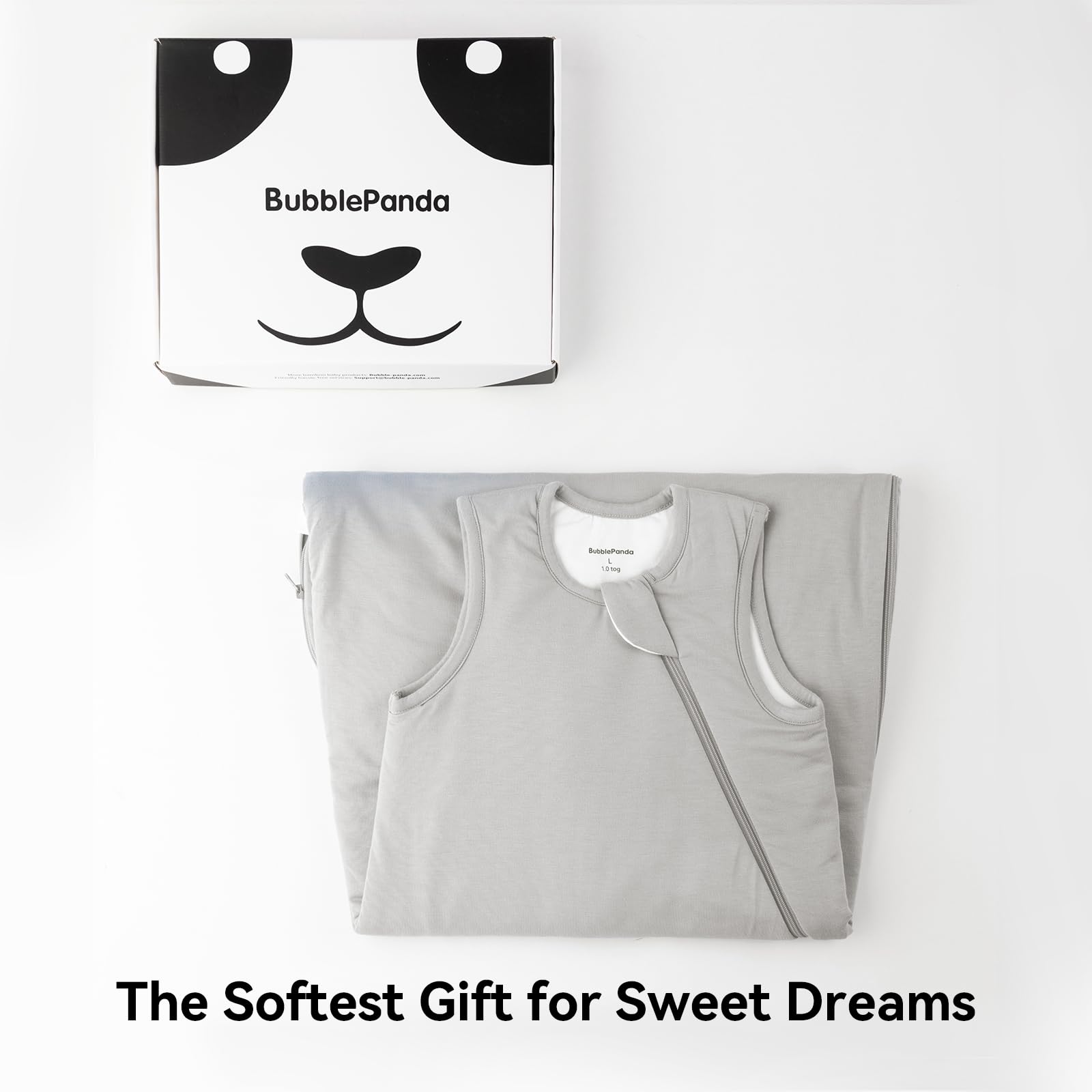 Okayinn BubblePanda sleep sack enables frog-legged sleep position for comfort and hip development