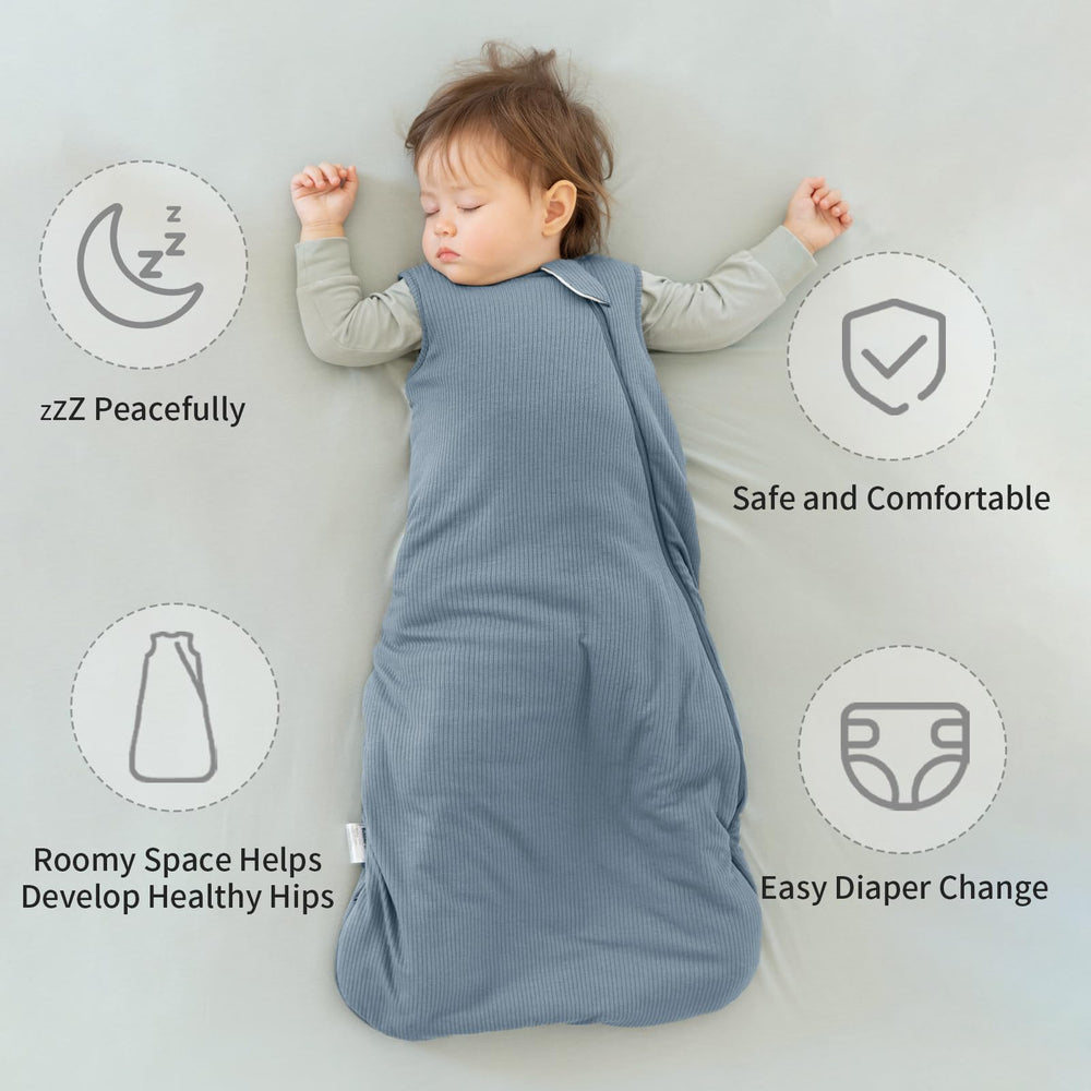 BubblePanda roomy leg room allows frog-style sleeping and natural movement.