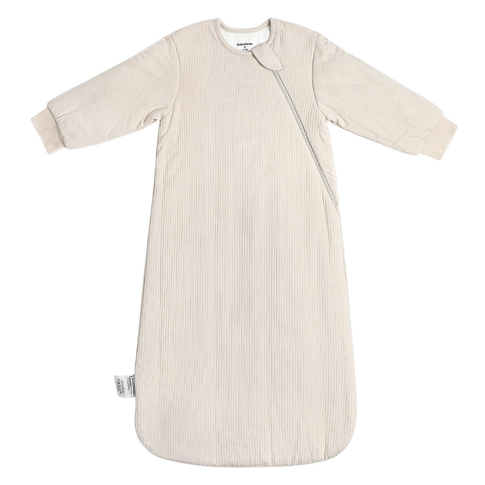 BubblePanda sleep sack close-up of ultra-soft bamboo rayon fabric for gentle skin.