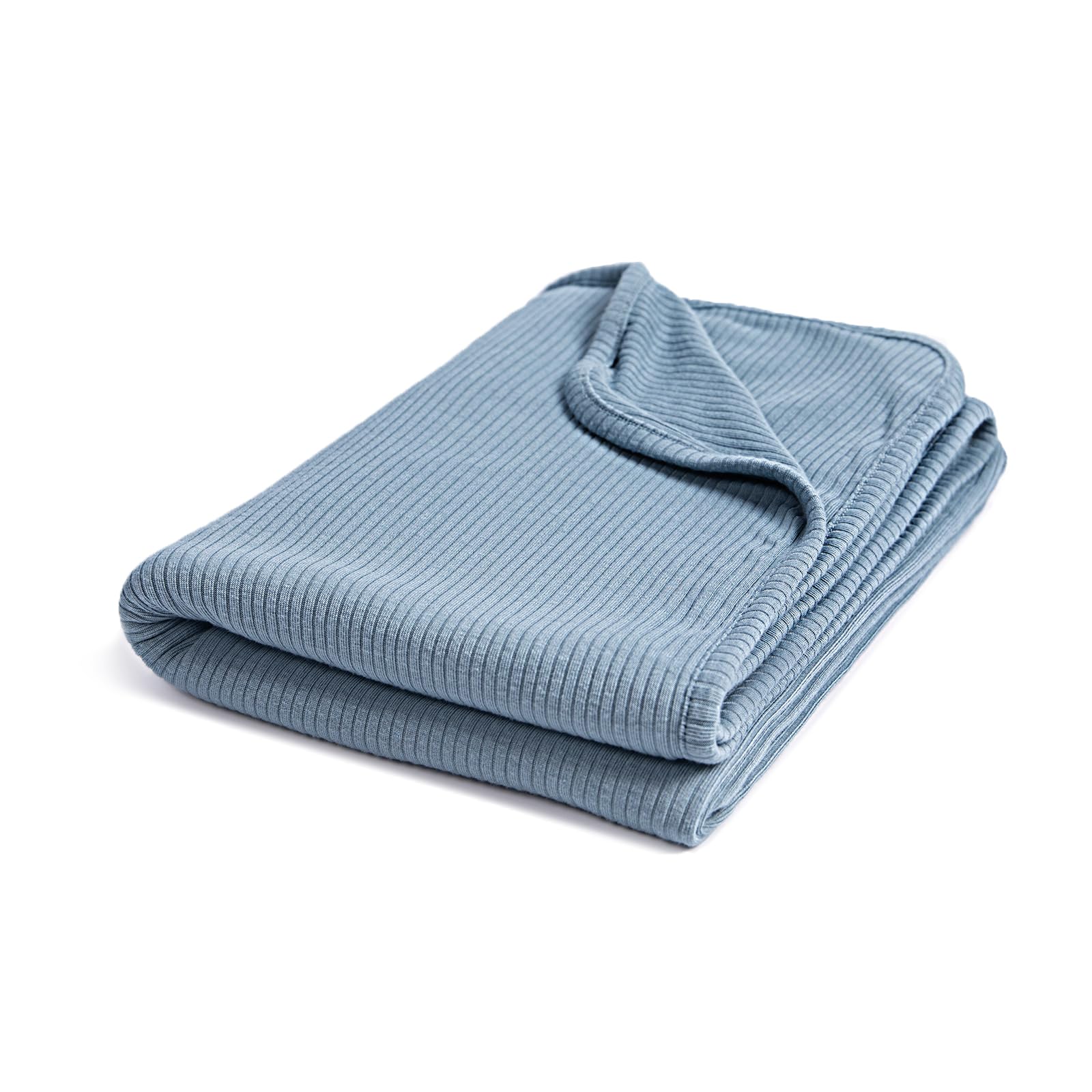 BubblePanda Ultra-Soft Bamboo Blanket fabric closeup showing cloud-soft texture for baby's delicate skin.