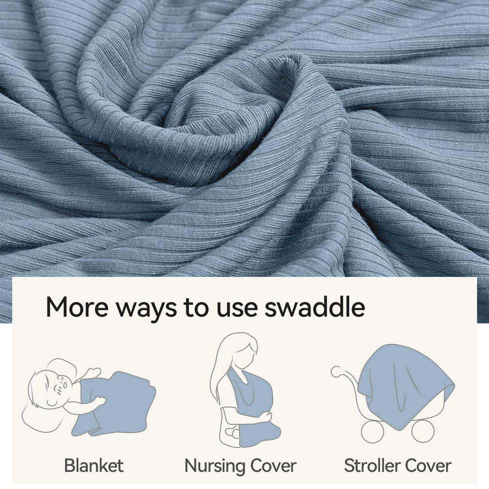 BubblePanda Ultra-Soft Bamboo Blanket on stroller provides breathable warmth during rides.