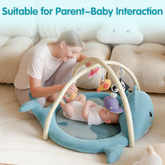 BubblinHome cross arch baby gym overhead arch encourages reaching