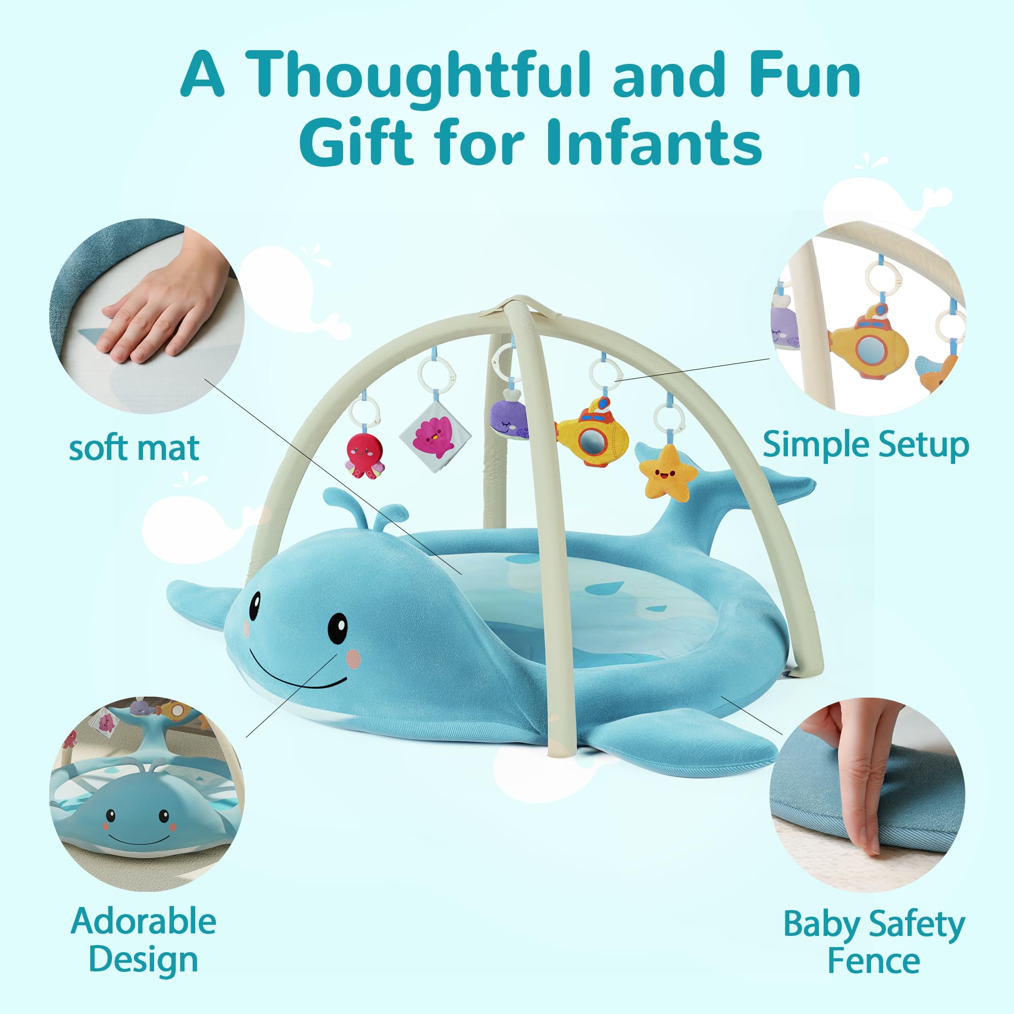 BubblinHome nursery soft colors blend with any baby room decor