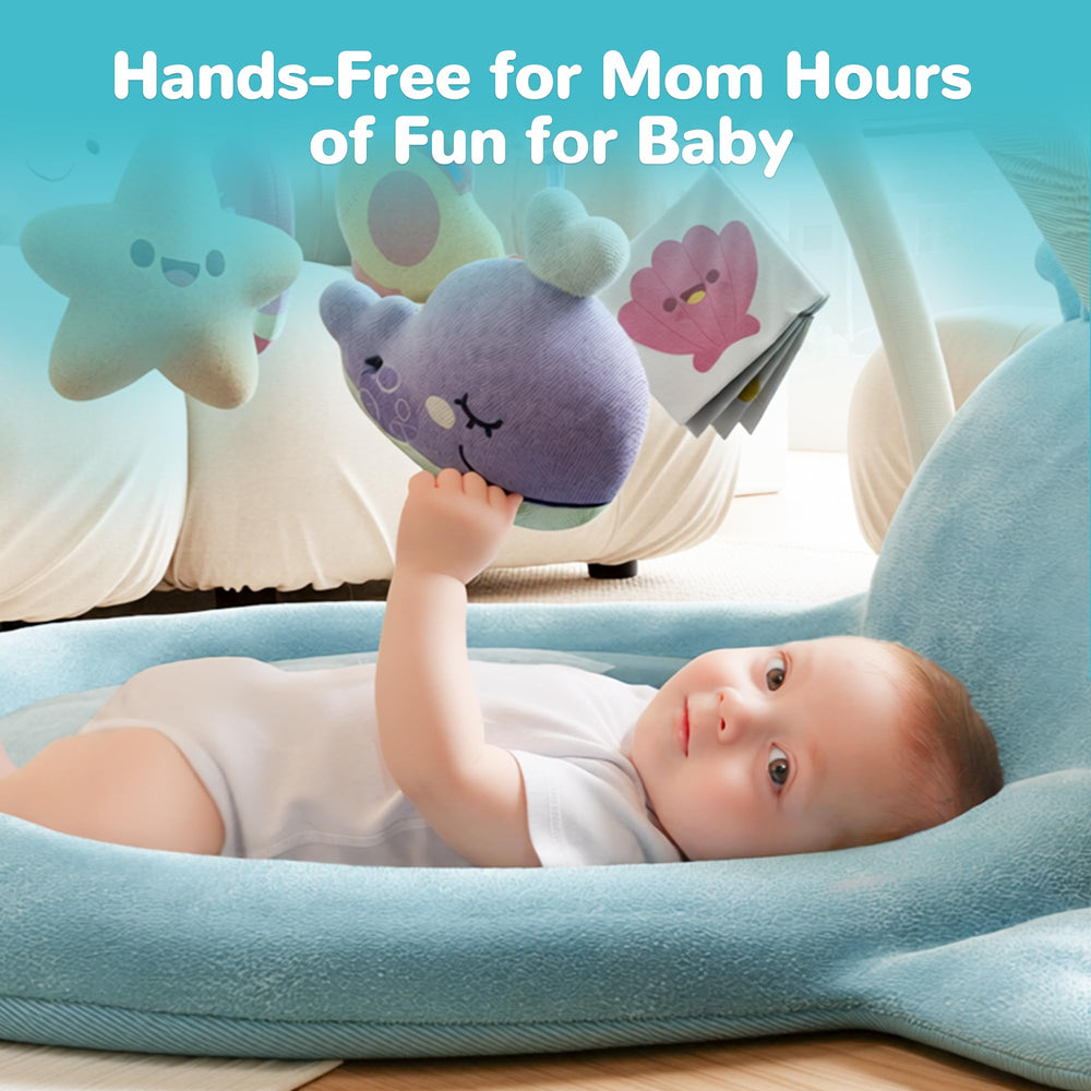 BubblinHome soft padding comfort provides cushioned play space for infants