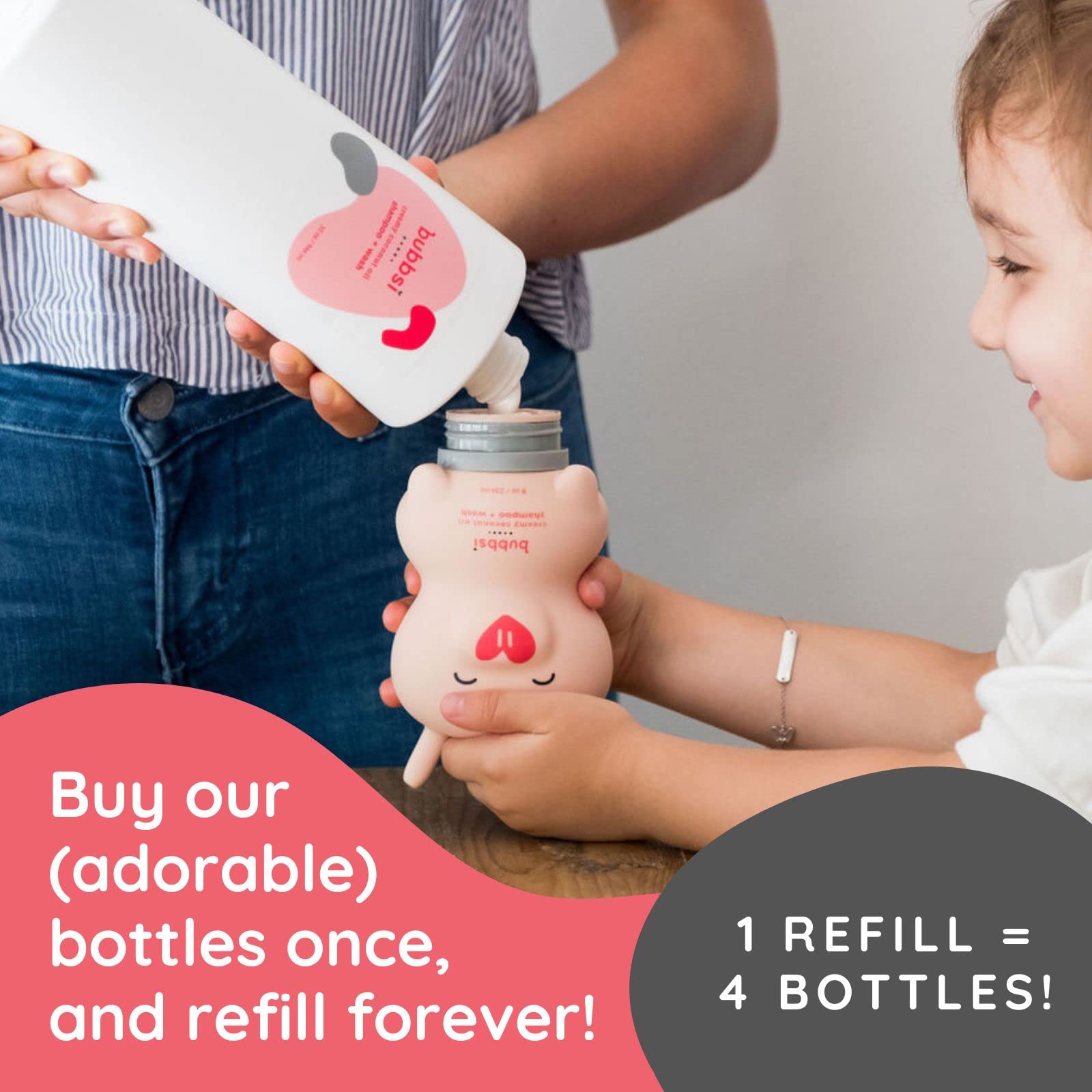 Bubbsi refillable 32oz bottle image featuring durable, eco-friendly packaging.
