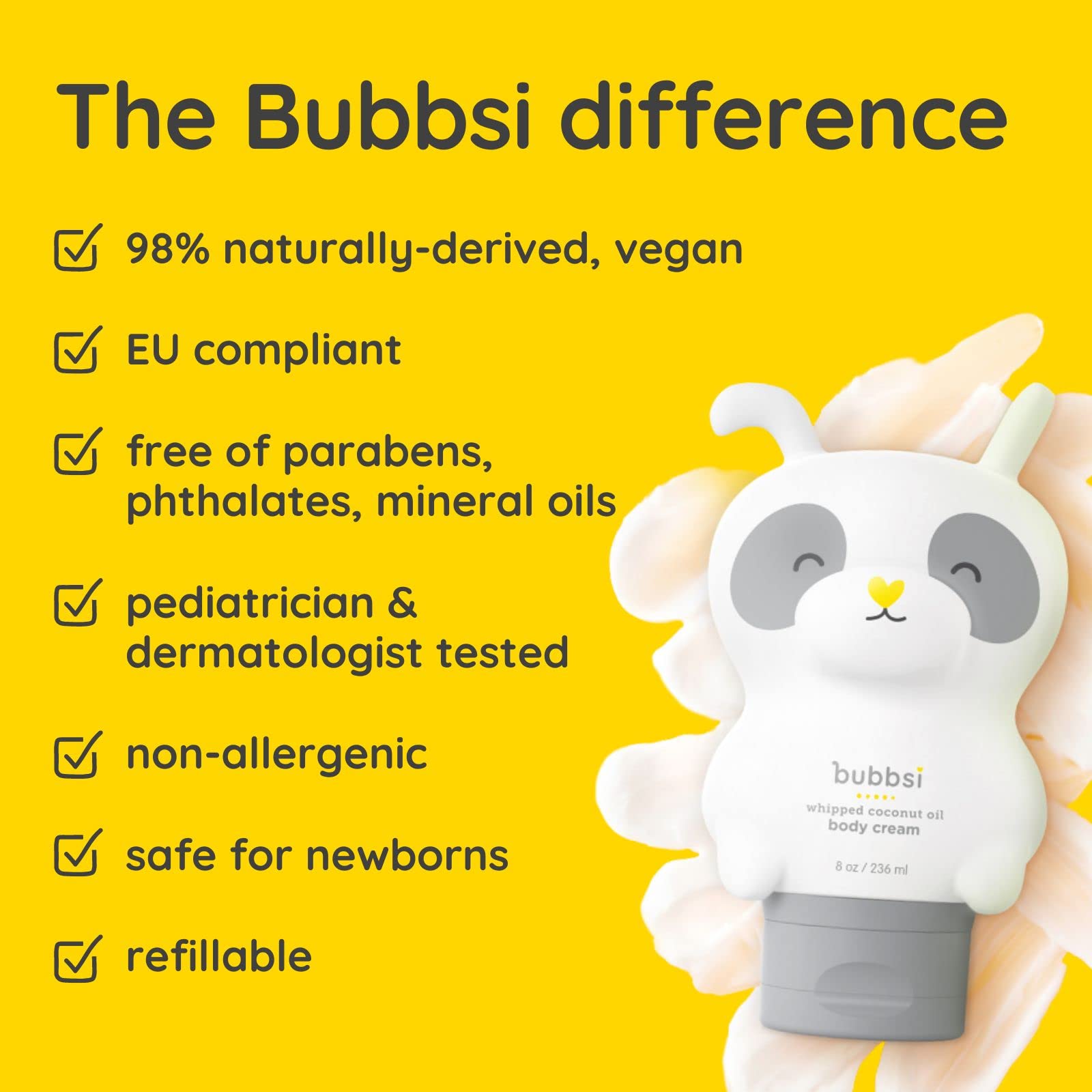 Hands applying lotion show fast-absorbing hydration during bath routine.