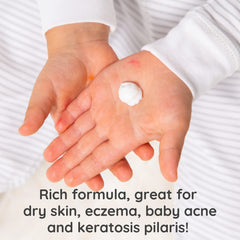 Pump bottle image highlights refillable design for ongoing moisturization.