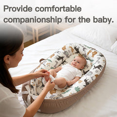 Portable Bubbyhuts baby lounger with carry handles for on-the-go use
