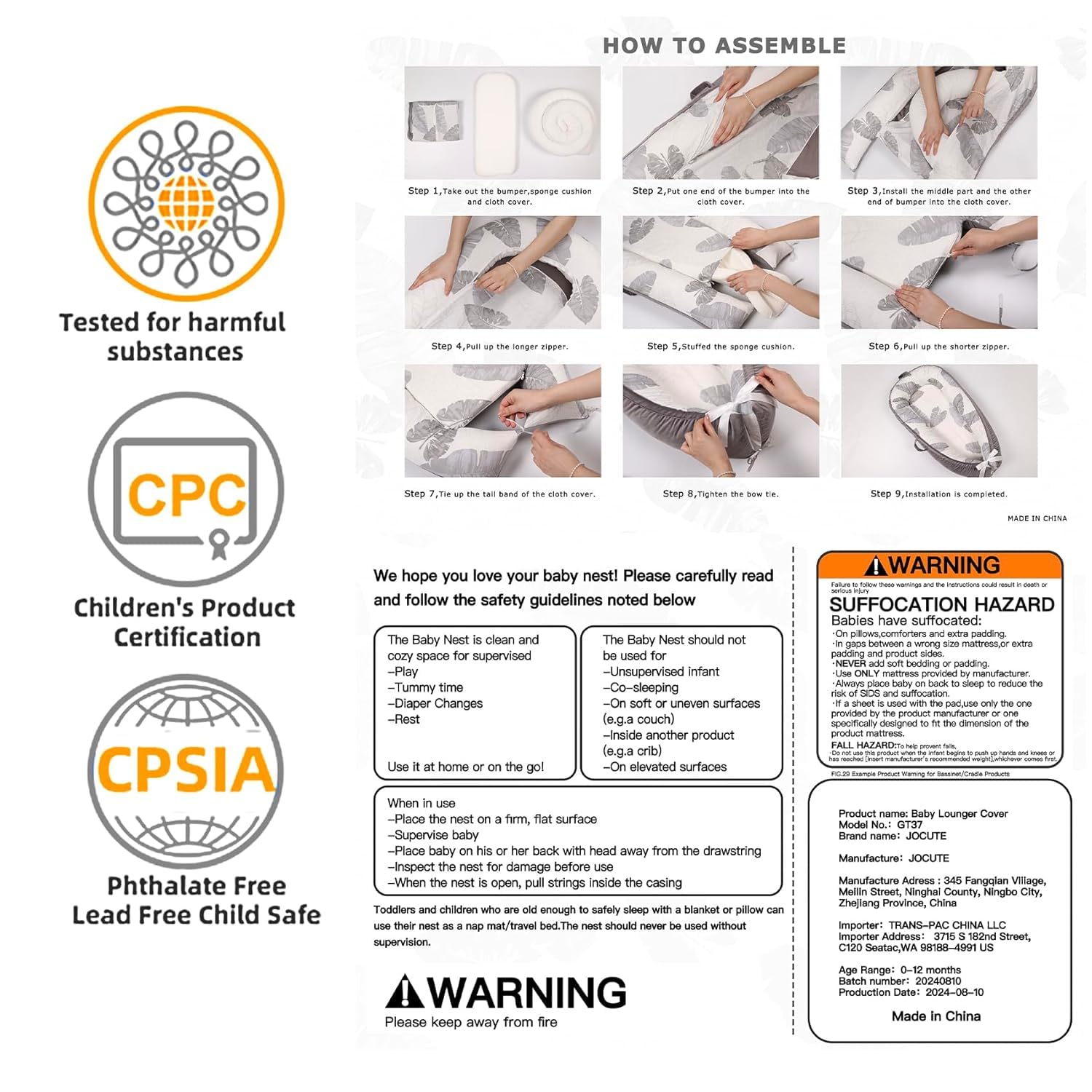 Bubbyhuts safety-certified lounger supports supervised use
