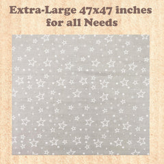 Bublo Baby breathable muslin fabric closeup highlighting airy weave for temperature regulation.