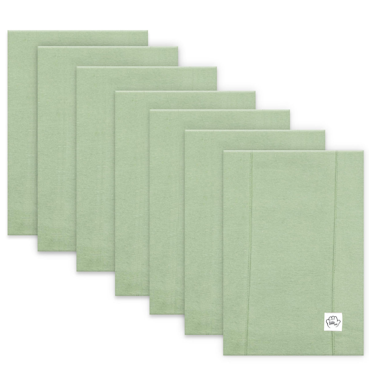 Bublo Baby burp cloths with 16x12 coverage to keep outfits dry during feeds.