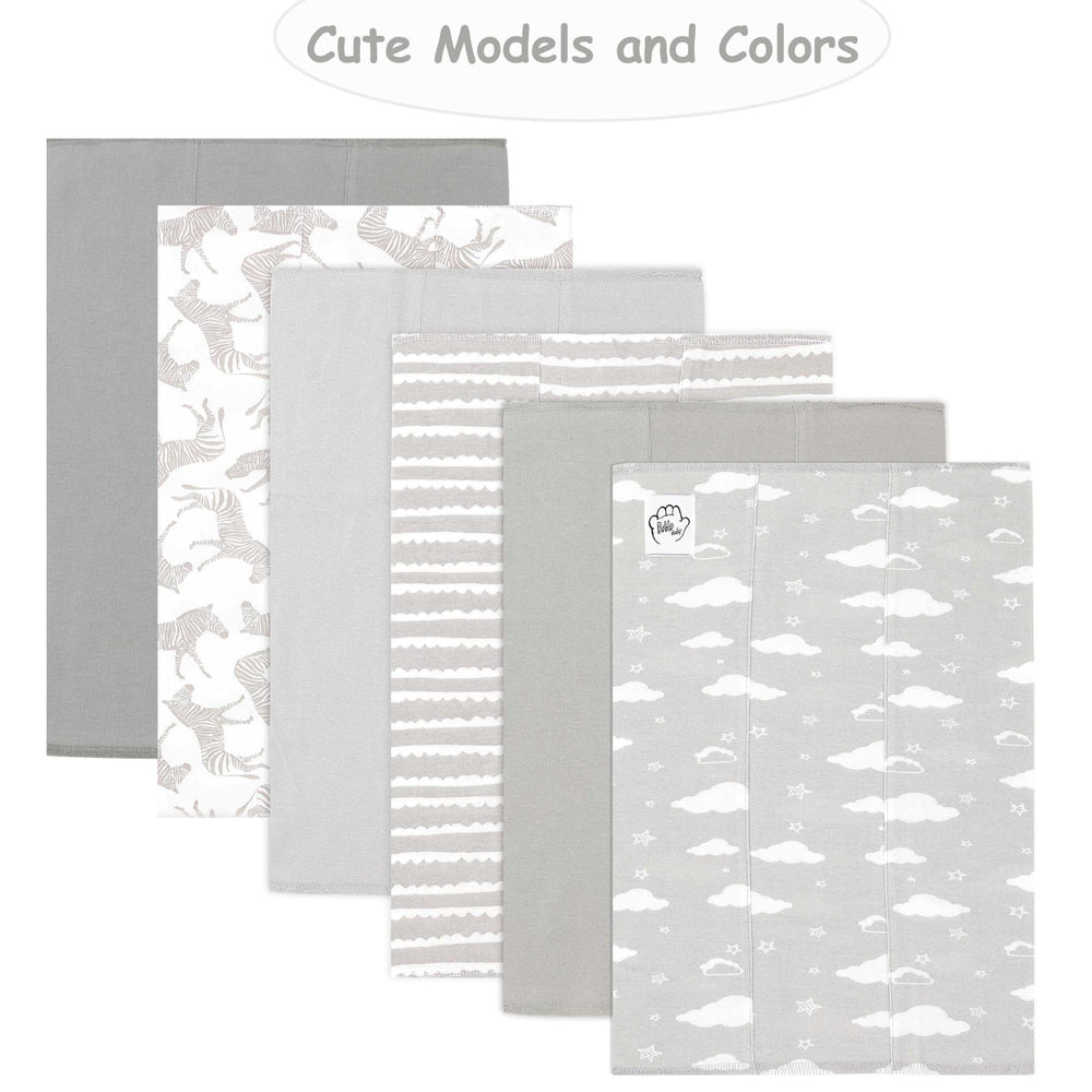 Bublo Baby gift-pack burp cloths ready-for-gifting in multi-pack packaging.