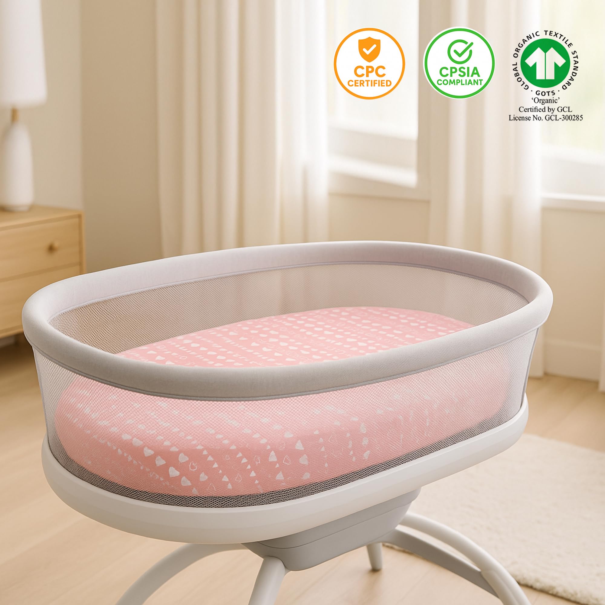 Bublo Baby easy-care sheet retains color after washing.