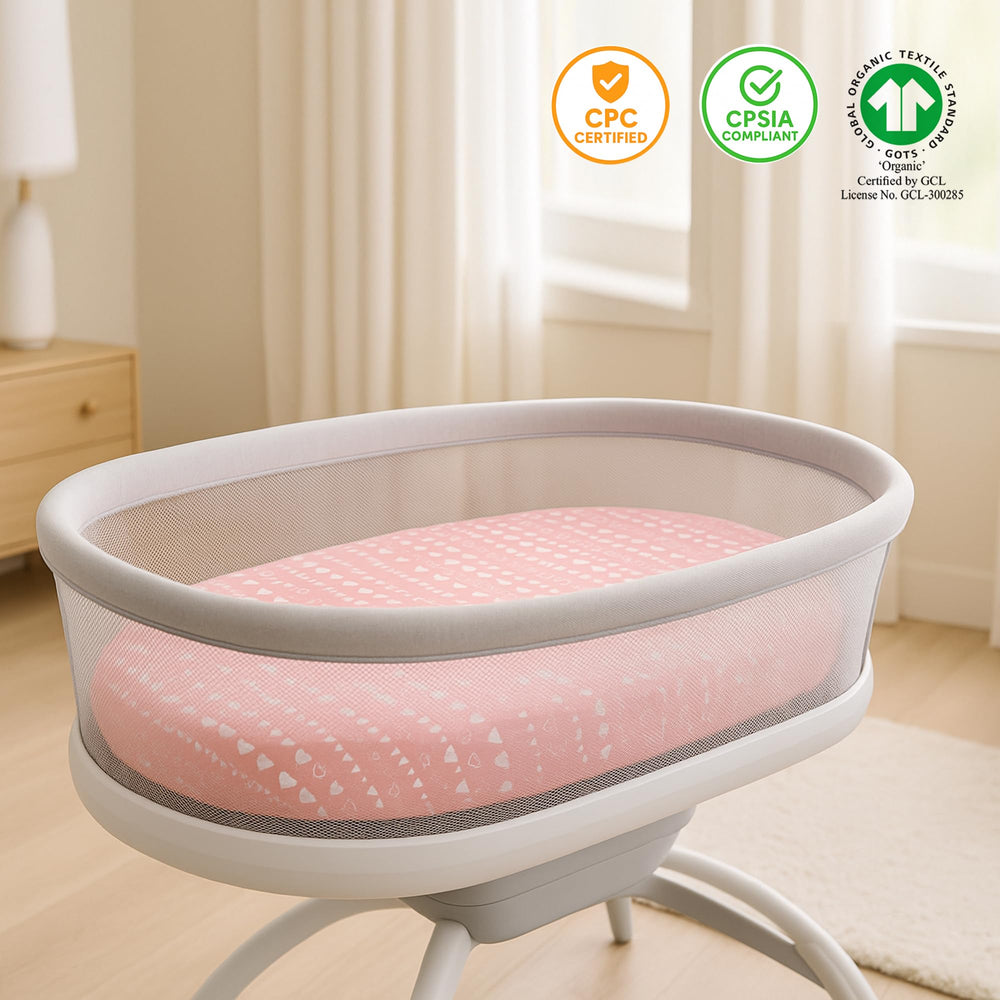 Bublo Baby easy-care sheet retains color after washing.