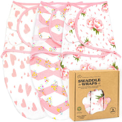 Bublo Baby Newborn Swaddle Pack folded for compact storage