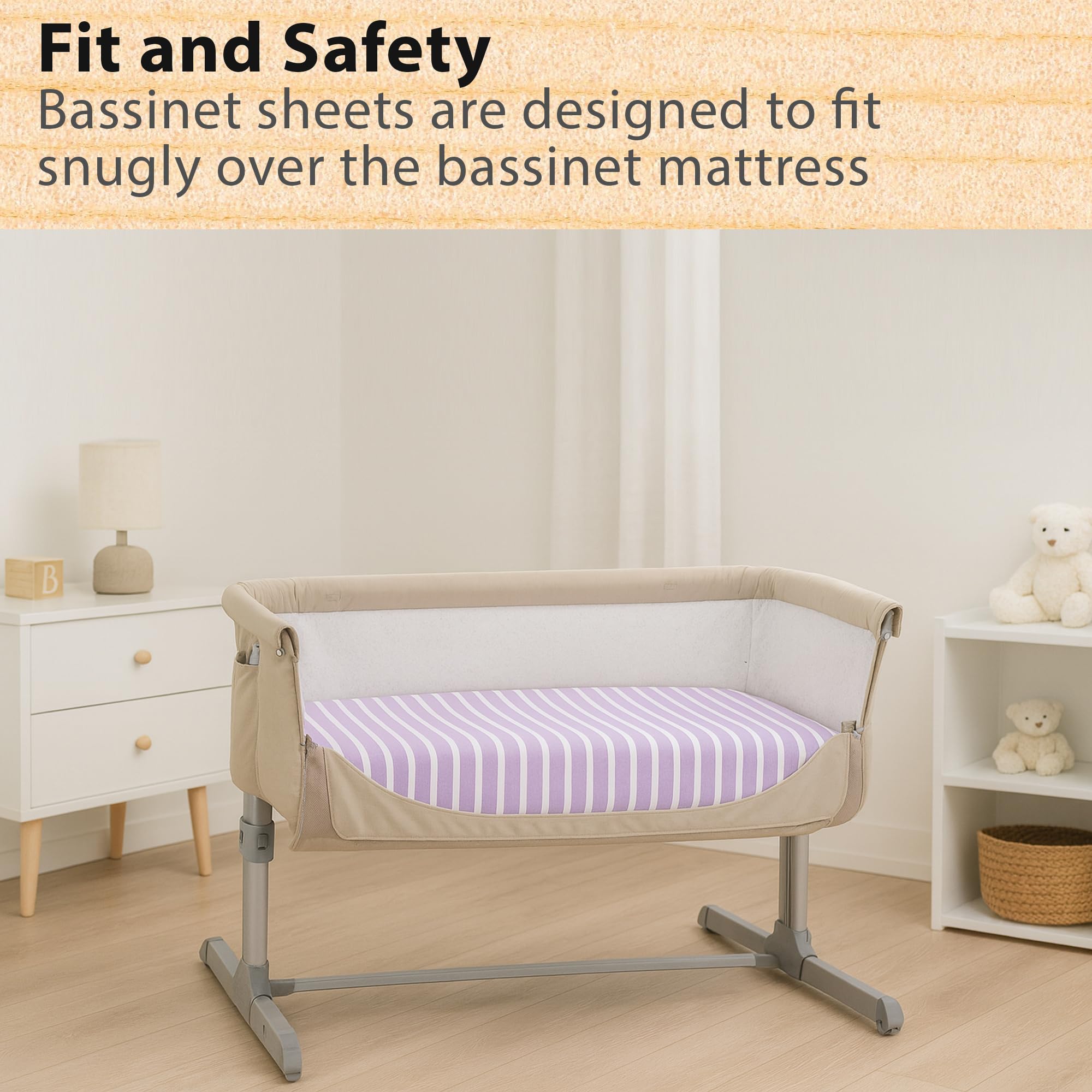 Bublo Baby pack four sheets gives versatile, color-neutral nursery options.