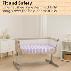 Bublo Baby pack four sheets gives versatile, color-neutral nursery options.