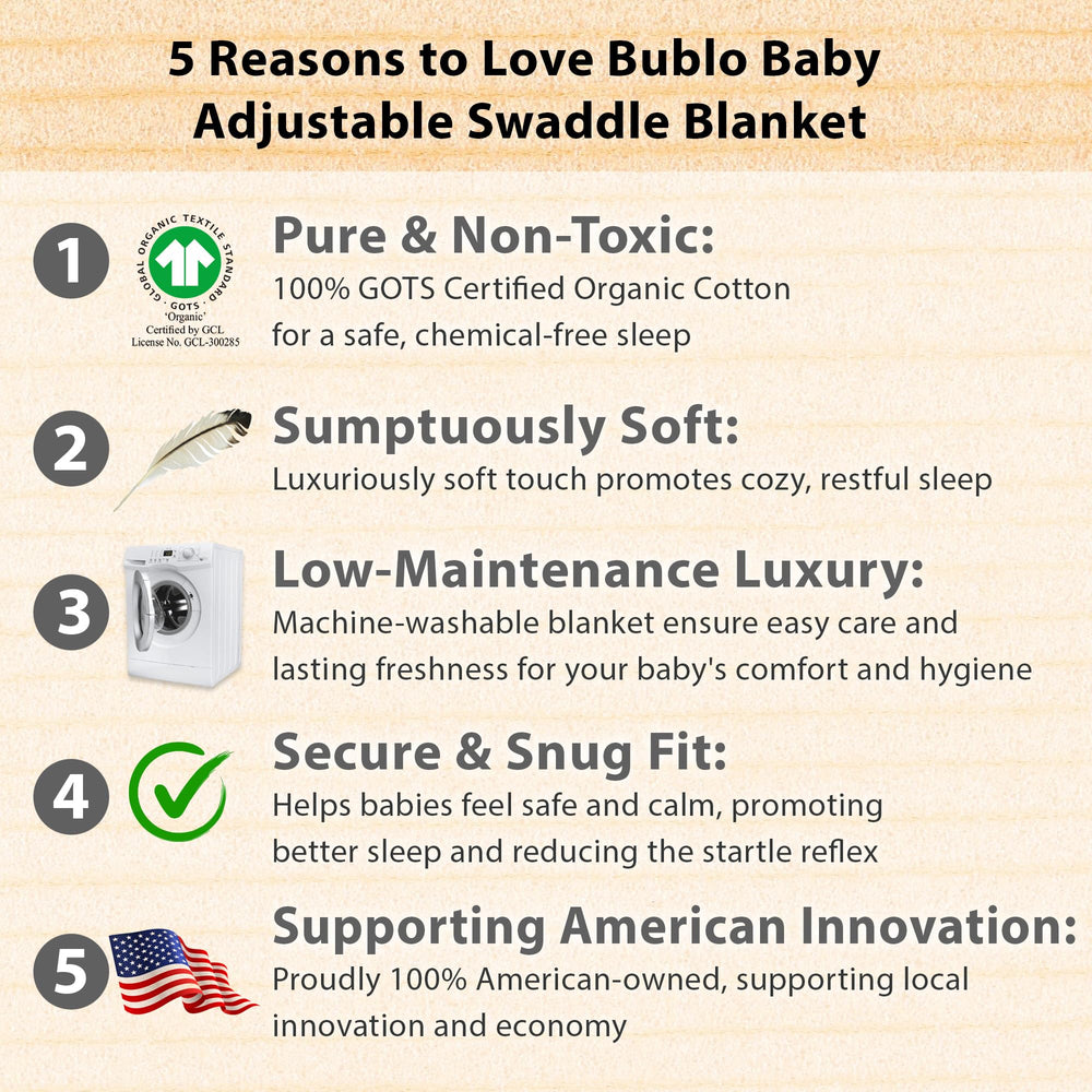 Bublo Baby swaddle close-up texture highlighting gentle fabric for newborn comfort