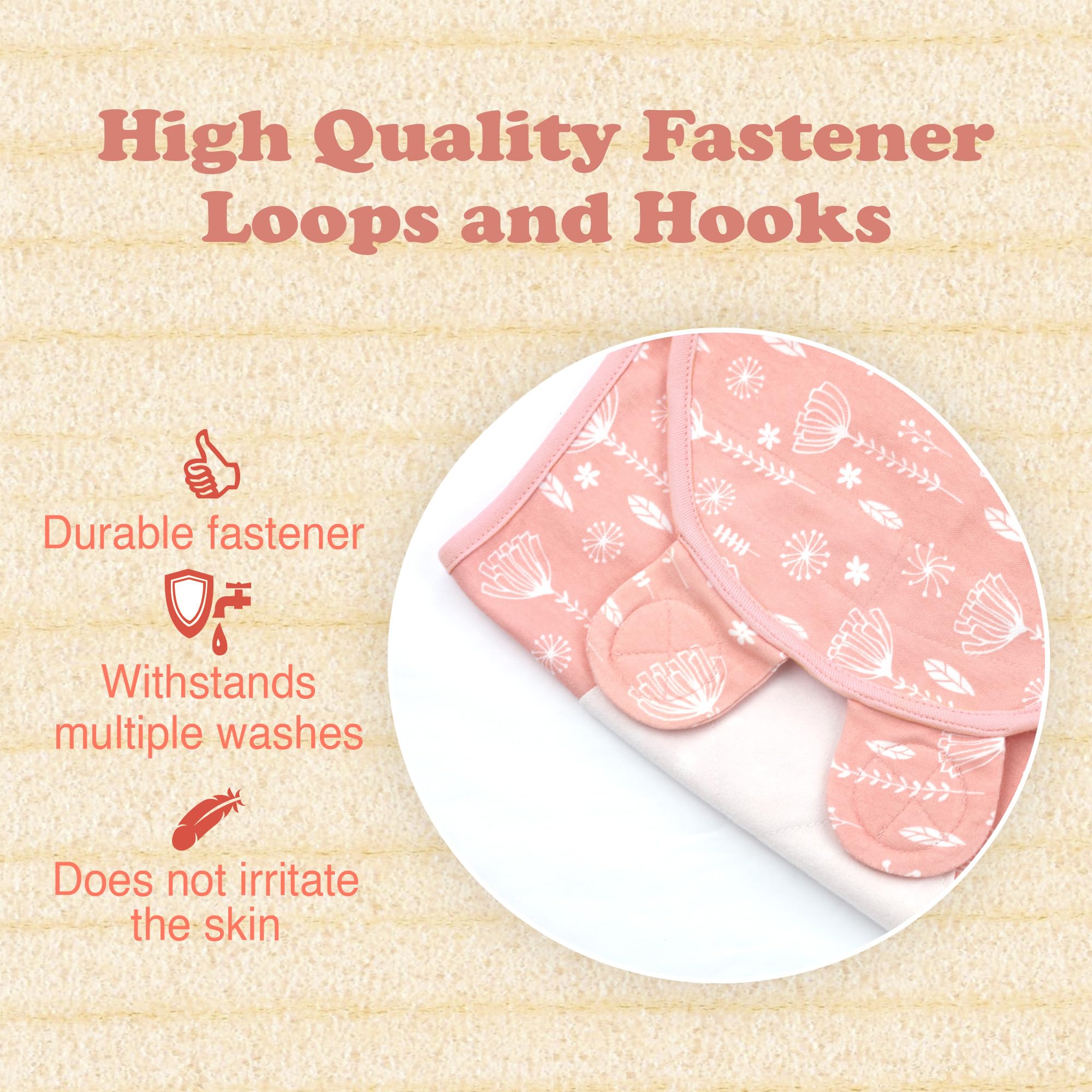 Bublo Baby swaddle rose pink close-up shows soft interlock cotton.