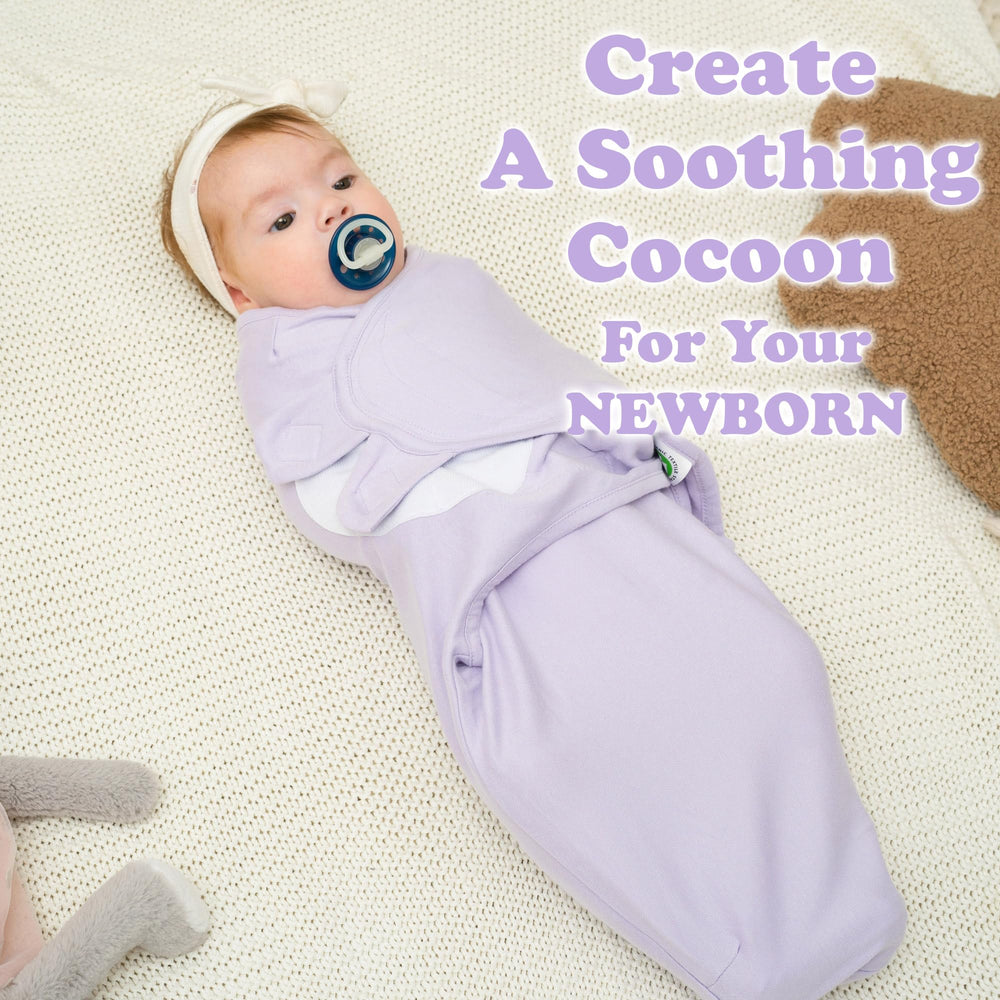 Bublo Baby swaddles 3-step closure for quick, secure swaddling.