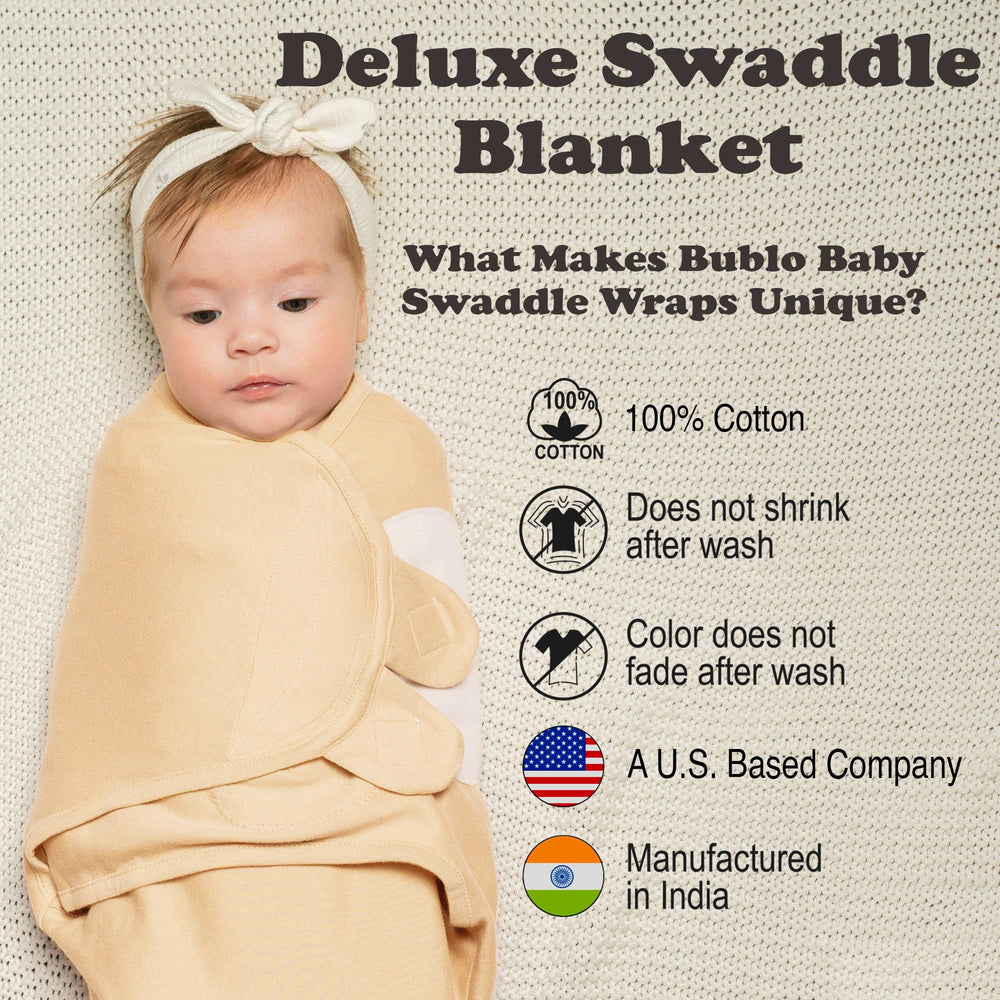 Bublo Baby swaddles comfy sleep wrap demonstrates secure wrapping and compression
